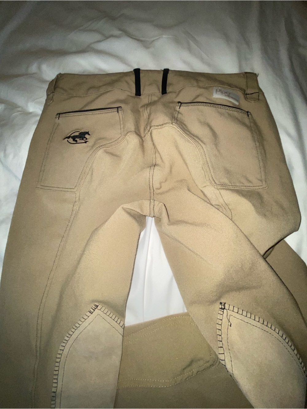Piper  Tan Riding Breeches with Grip Knee Panels pants size 32